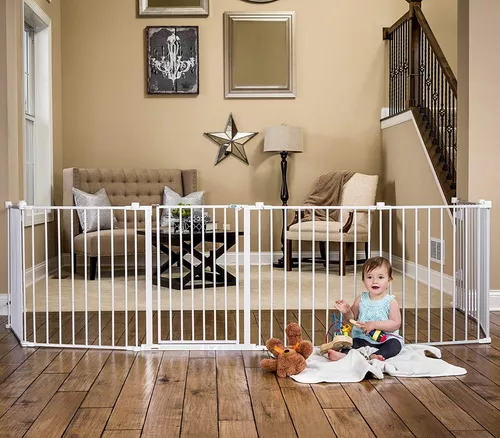 Puerta Seguridad Expandible Interior Reja para Bebe Mascota