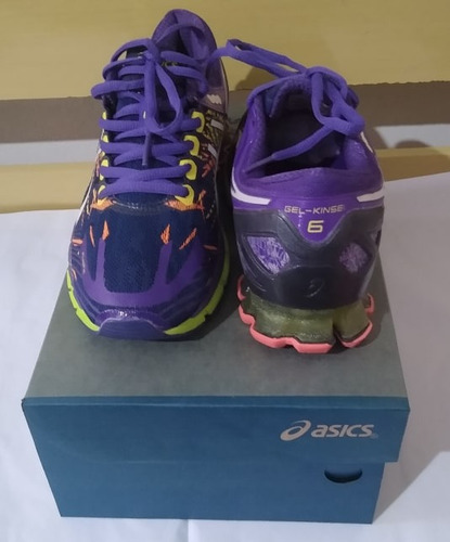 Tenis Asics Kinsei 6 Roxo E Verde Nº38 Original Na Caixa!!!!