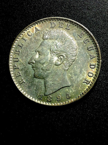 Moneda De Ecuador 1895 Filadelfia Plata Gema Oferta + Regalo