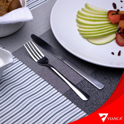 J Tenedor De Mesa Vianca 12 Pz. Acero Inox. Colección Lisa
