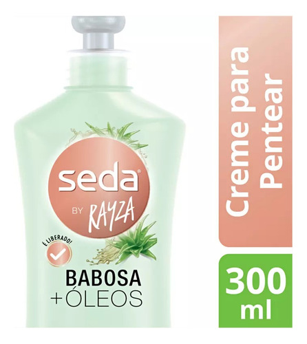 Creme Para Pentear Babosa + Óleos Rayza Babosa 300ml Seda