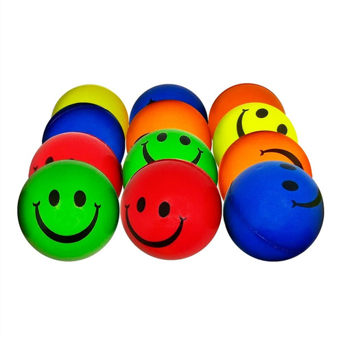 Pelotas Antiestres Relajacion Emoji Souvenir Soft Regalo X12