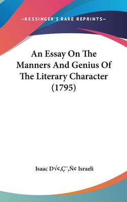 Libro An Essay On The Manners And Genius Of The Literary ...