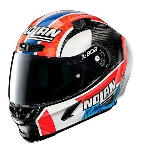 Capacete Carbono X Lite X 803 Rs Alex Rins + Viseira Fumê Cor Laranja Tamanho Do Capacete 58 (m)