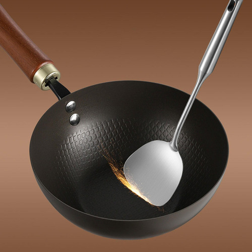 X Antiadherente Wok Chino Wok Multipropósito Con Mango 20 Cm