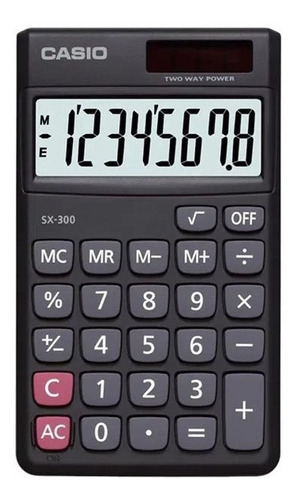Calculadora Casio De Bolsillo Sx-300 8 Dígitos
