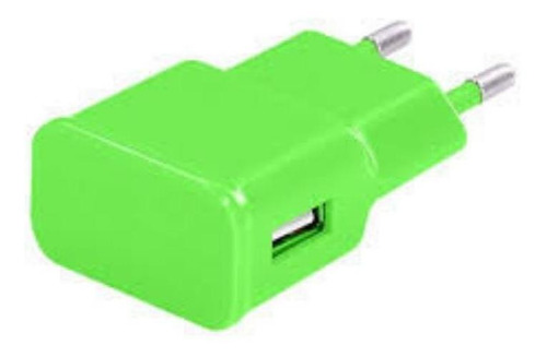 Carregador De Parede Bivolt Com Usb Verde Multilaser-cb080v