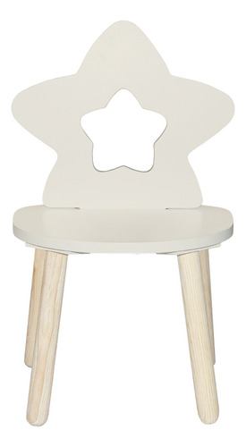 Silla Para Niños Y Niñas Con Forma De Estrella - 7 Acabados Color Beige