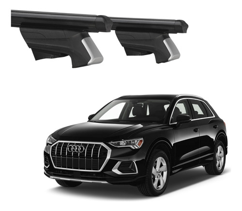 Barras De Techo Eqmax Beta Acero Audi Q3 2013-2023 Negro