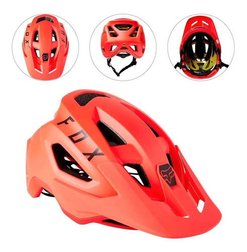 Capacete Fox Speedframe Laranja Com Mips Ciclismo 21