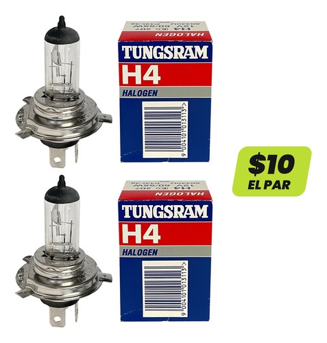 Bombillo Halogeno H4 Tungsram  12v 60/55w