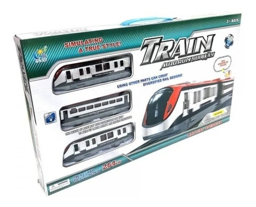 Pista De Tren Grande 2,6 Metros Y Accesorios  * Sheshu Toys 