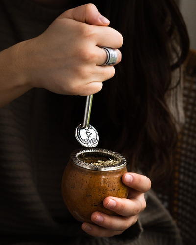 Imagen 3 de 5 de Mate De Calabaza Gallito Con Virola Colonial