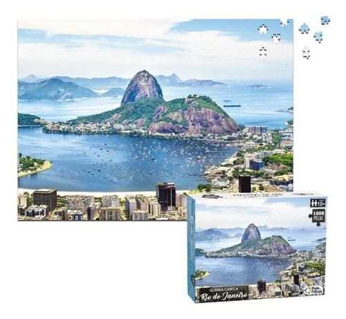 Quebra Cabeça Rio Janeiro 1000 Peças Puzzle Grande Premium