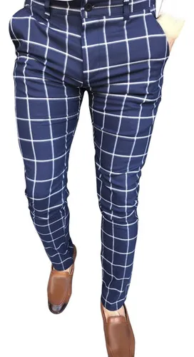 Pantalones Apretados Retos A Cuadros F Para Hombre 2290 Cuotas