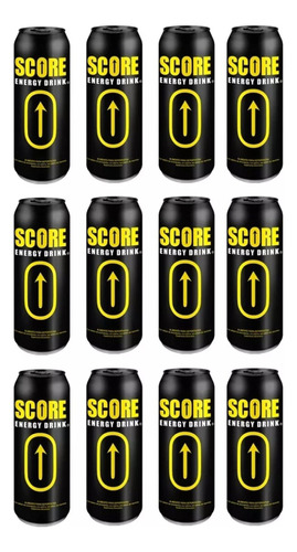 Bebida Energética Score Clásica 500ml Pack De 12 Unidades