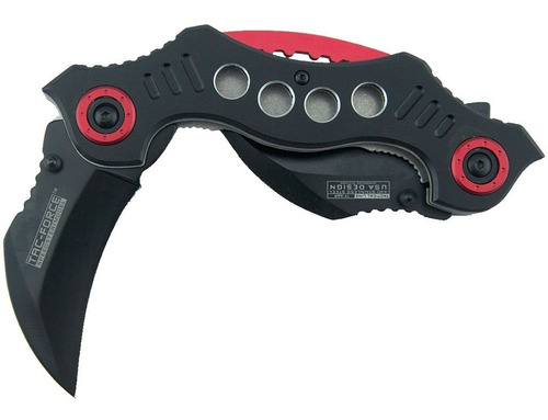 Imagen 3 de 7 de Kerambit Doble Hoja Tac Force Táctico De Combate Asistido