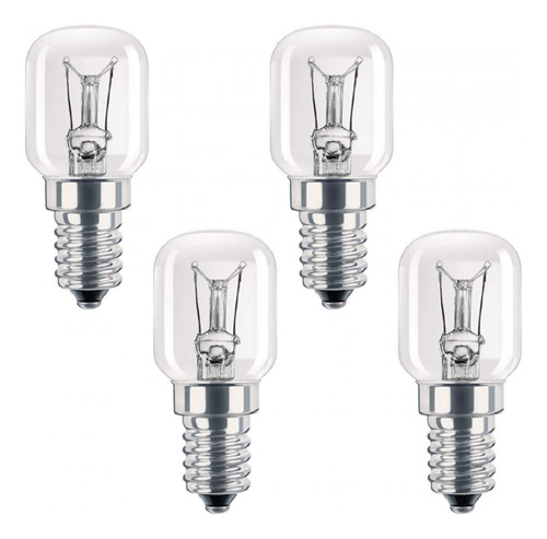 4 Uds E14 Lámpara De Horno Lámpara De Cristal De Sal