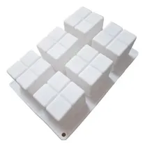 Comprar Molde De Silicona Mini Cubos 6 Cavidades Para Velas Mini Cubo X6 Cavidades