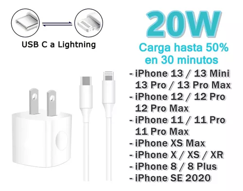 Cargador Para iPhone SE 2020 8 8 Plus iPad Pro 20w