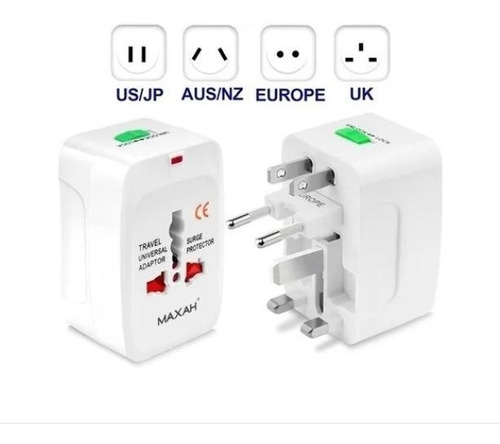 Adaptador Carga Multitoma Viaje Usa Australia Europa Asia 1a