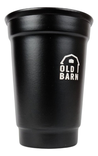 Copo De Tereré Cerveja Chopp Alumínio Fosco 350ml Old Barn Cor Preto