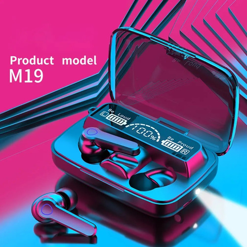 Audífono Inalámbrico Bluetooh M19 Gamers Manos Libres Black