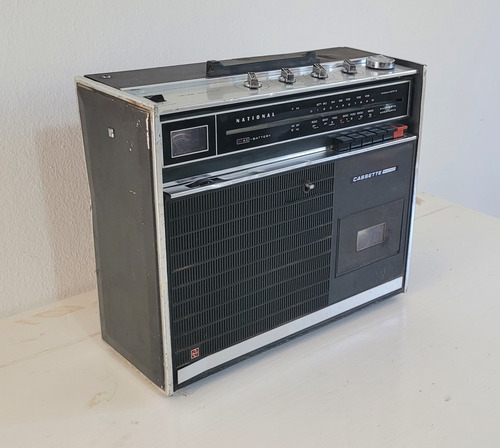 Antiguo Equipo De Audio National - Casette Phono Negro (Usado)