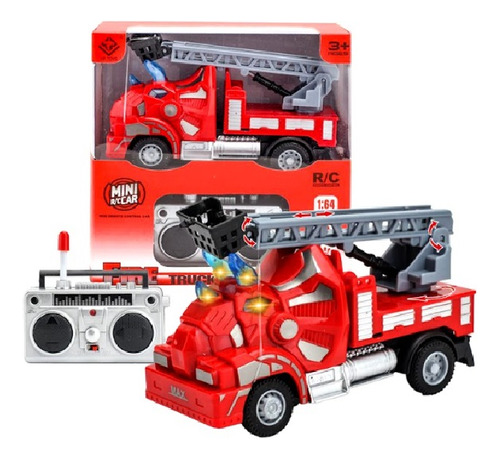 Camion De Bomberos Mini R/c Escala 1:64 Sebigus 