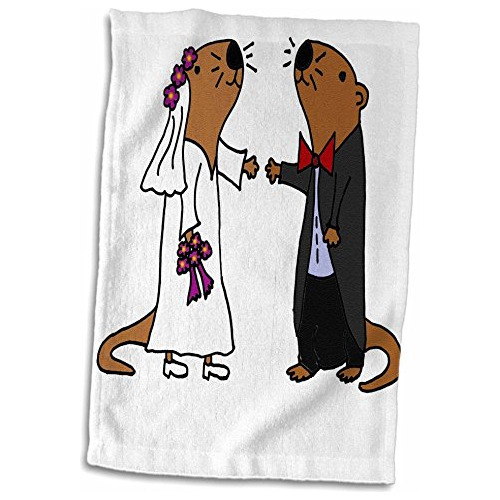 Divertidos Dibujos Animados De Bodas Con Nutrias Marinas En