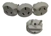 Comprar Set 4x2 Adaptador Enchufe 3 Patas A 2 Patas Cilindricas