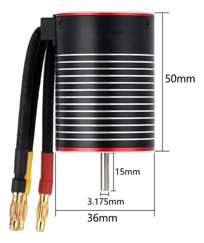 Motor Sin Escobillas 3600 Kv 4500 Kv 5200 Kv Para 1/8 1/10 R
