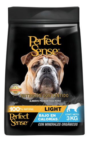 Alimento Perro Adulto Raza Mediana 3 Kg Perfect Sense Light