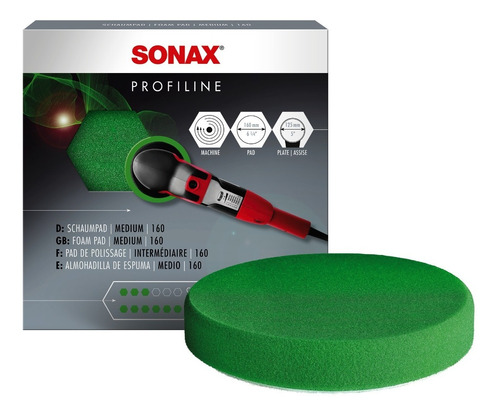 Esponja Pad Pulidora Media Sonax 160mm. (493 000)