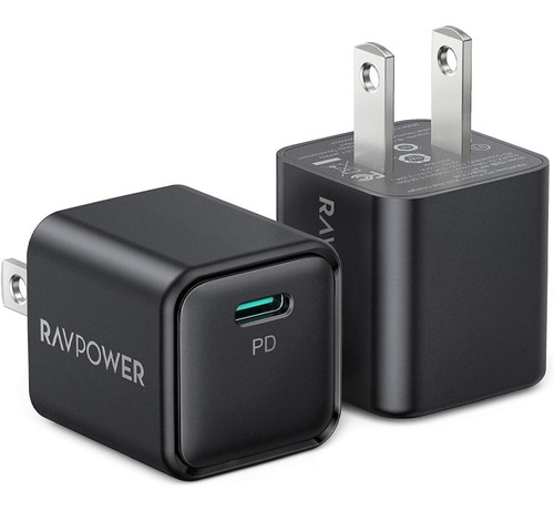 2 Pack Cargador Rápido Ravpower Usb C 20w Para iPhone 11 12