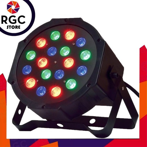 Pack X2 Luz Proton 18 Led Efectos Luces Rgb Audioritmico Dmx Dj Profesional Colores Programable Fiestas Eventos Salon