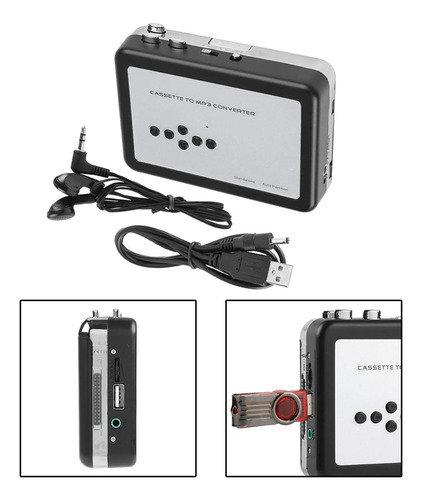 Adaptador De Captura De Cassete Usb Para Conversor De Mp3
