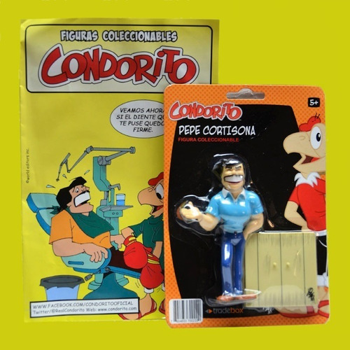 Figura Colección Condorito - Pepe Cortisona Base + Revista