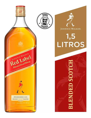 Whisky Johnnie Walker red label 1.5 litros