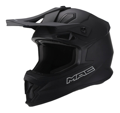 Casco Mac Virtus Motocross Enduro Mx Negro - Trapote