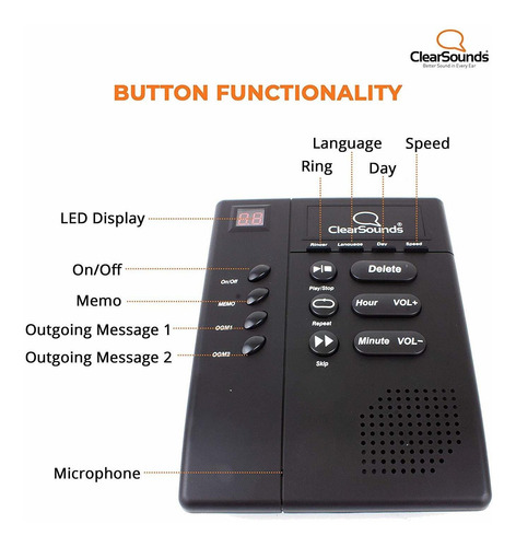 Clearsounds Amplified Contestadora Digital (ans3000)