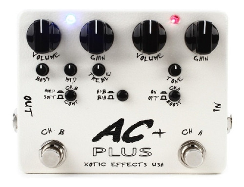 Pedal De Efecto Xotic Ac Plus Overdrive Boost Para Guitarra