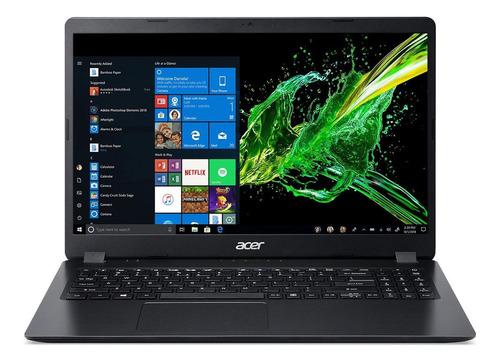 Notebook Acer Aspire 3 A315-42 preta 15.6", AMD Ryzen 5 3500U  12GB de RAM 1TB HDD, AMD Radeon RX Vega 8 60 Hz 1366x768px Windows 10 Home