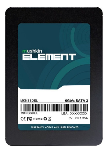Disco Solido Ssd Mushkin Element 480gb 2.5 Sata Pc Notebook