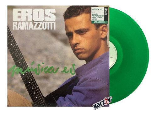 Eros Ramazzotti - Musica Es - Lp Acetato Vinyl / Verde