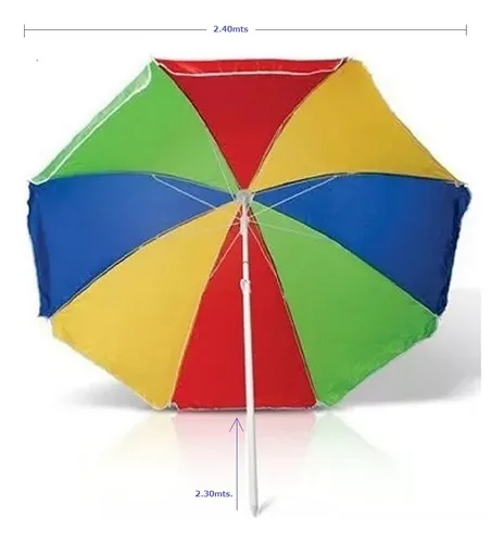 Sombrilla Playera Multicolor