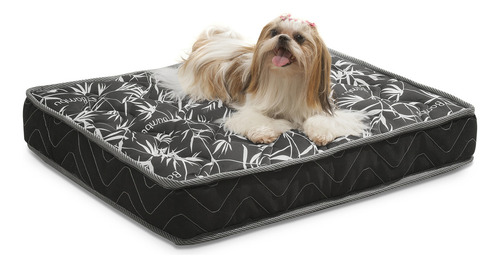Mobigu Colchão Caminha Pet Para Cachorro Gato 80x62 Espuma D18 Bordado