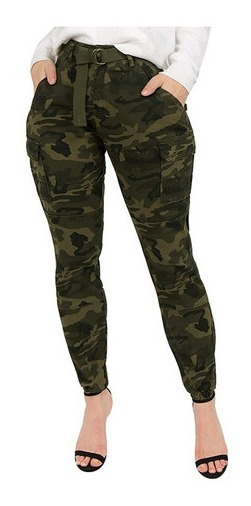 MODA MUJER Pantalones Solognac Pantalón verde estampado militar MODA MUJER Pantalones Pantalones cargo Militares 36 92 lc-odonto.com.br