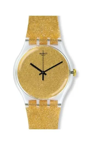 Reloj Swatch dorado de dama