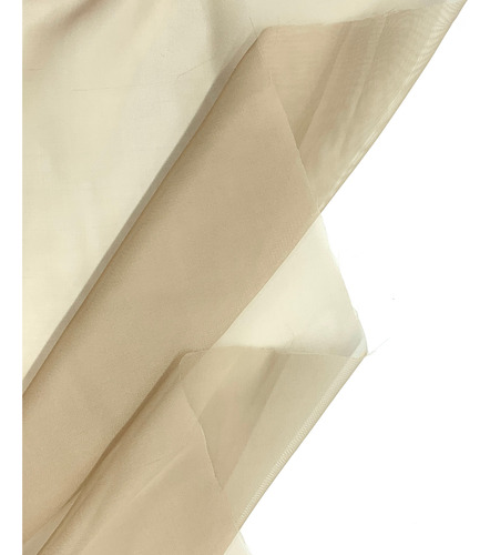 Tela Voile 1 Metro X 3,0 Ancho Ideal Cortinas Decoracion Beige Liso